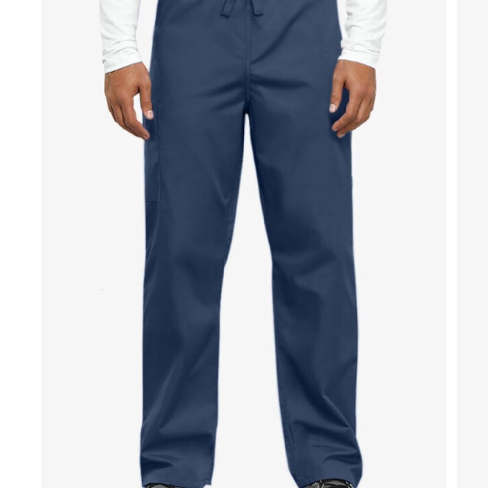 Cherokee Workwear Unisex 3-Pocket Drawstring Scrub Pants, 4100, Navy